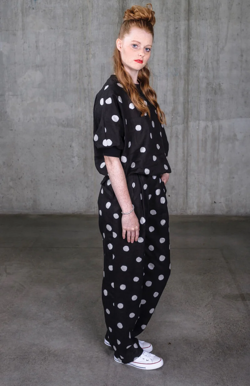 No43 weite Bundfaltenhose