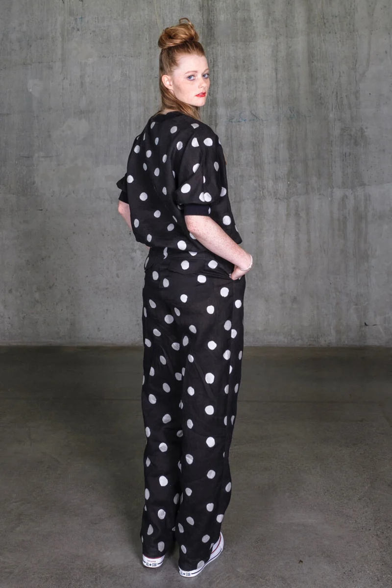 No43 weite Bundfaltenhose