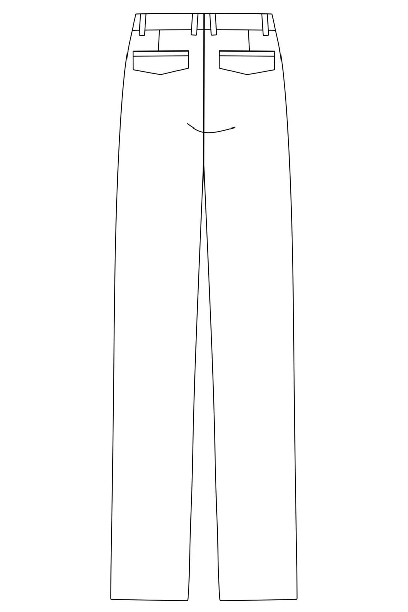 No43 weite Bundfaltenhose