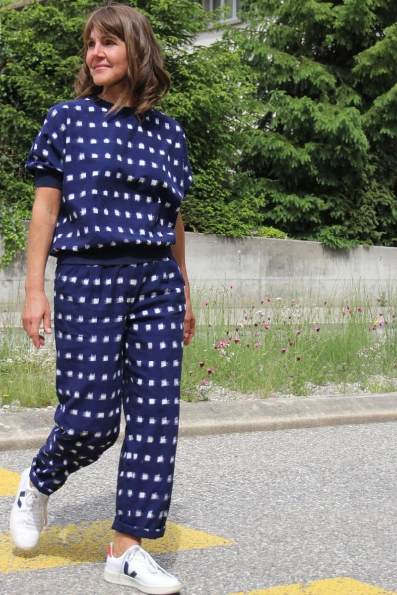 No43 weite Bundfaltenhose