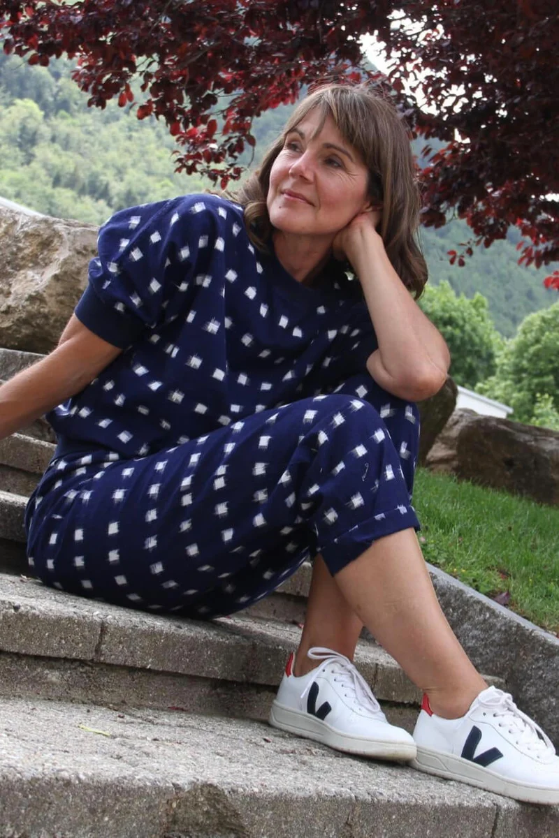 No43 weite Bundfaltenhose