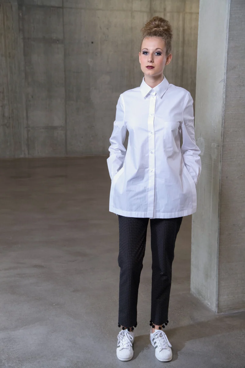 No19 Bluse mit Seitenschlitzen