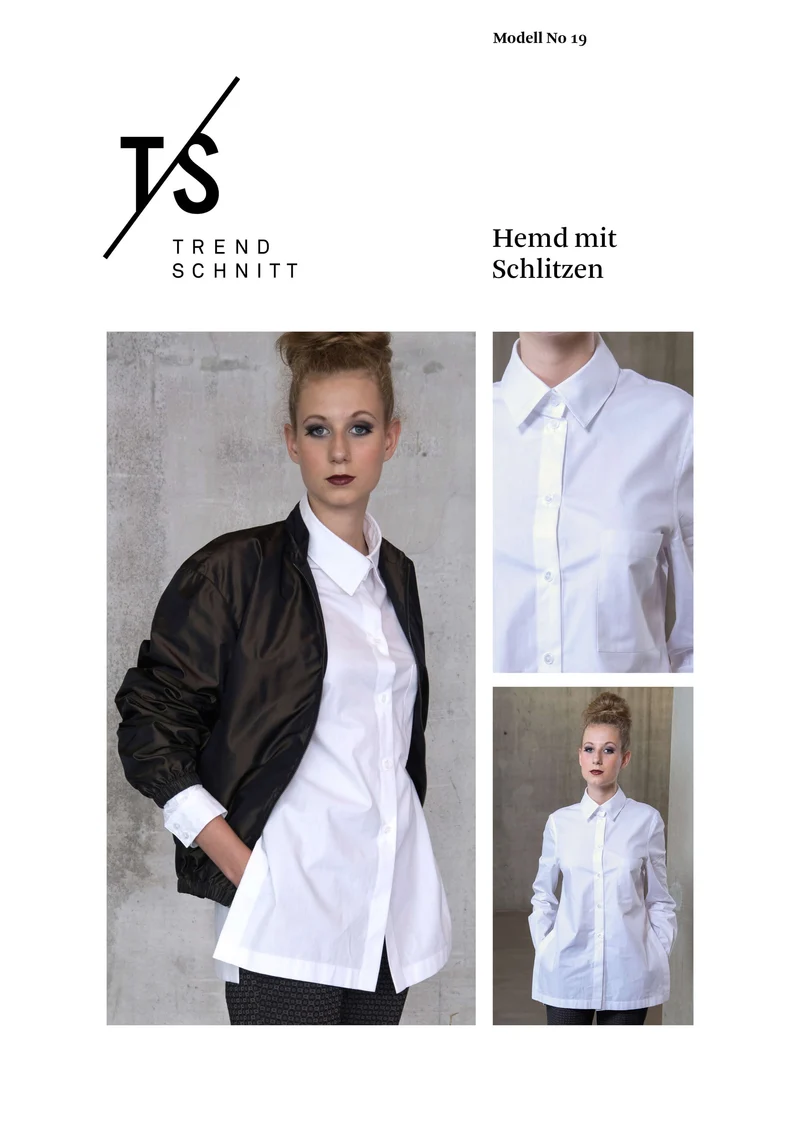 No19 Bluse mit Seitenschlitzen