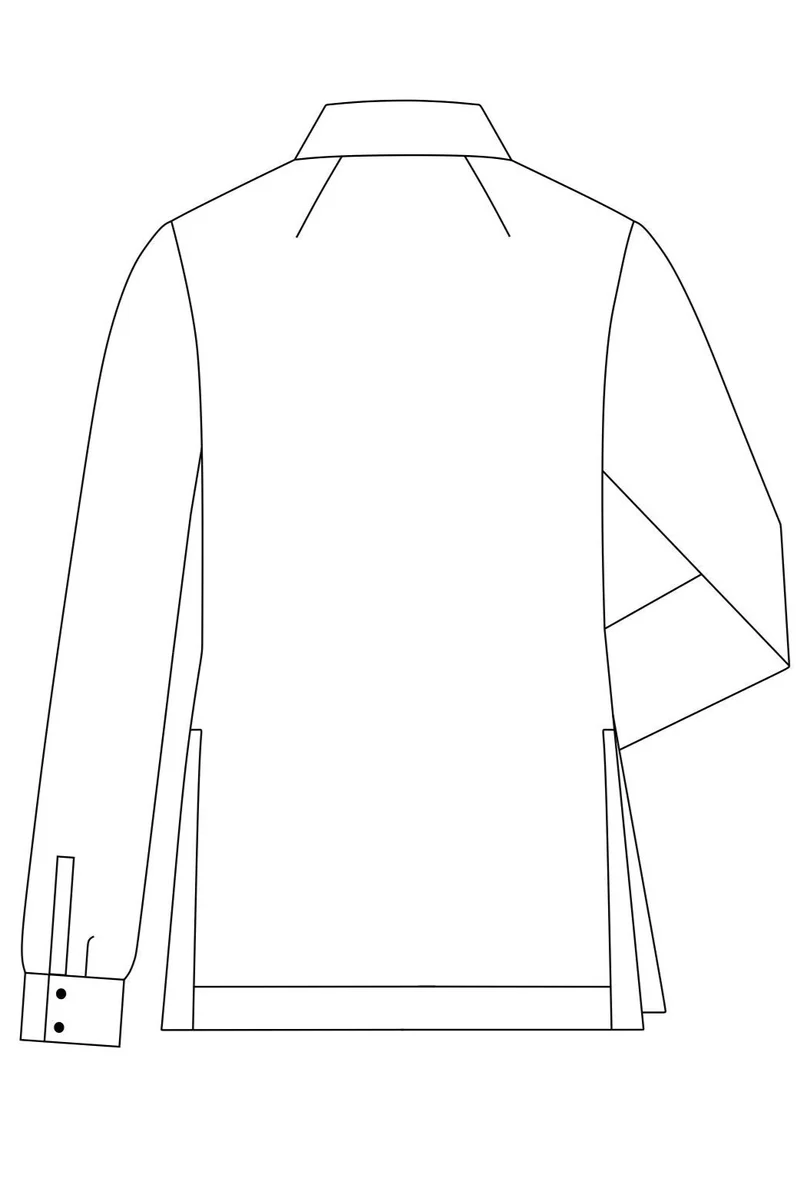 No19 Bluse mit Seitenschlitzen