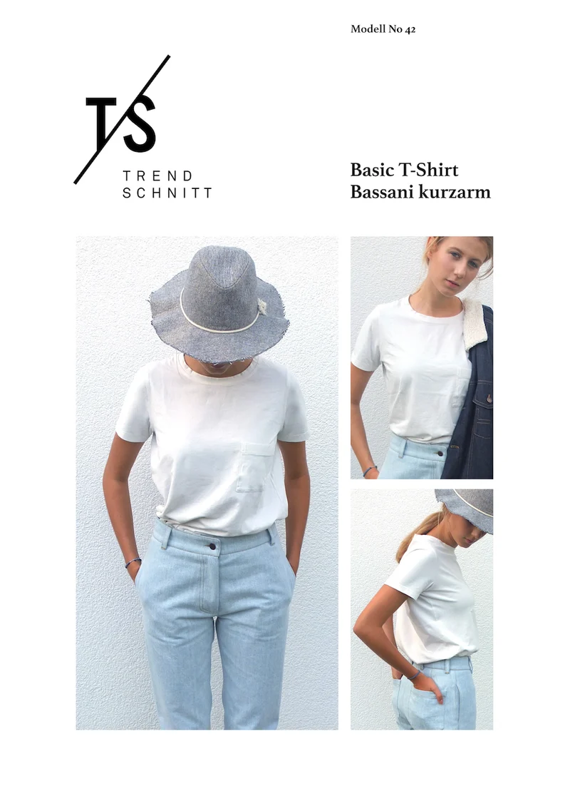 No42 Basic T-Shirt Bassani kurzarm