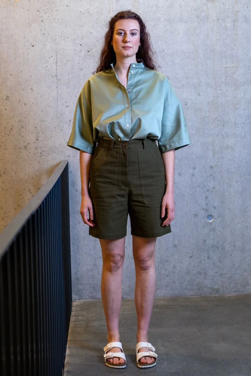 No70 Shorts mit Arbeitertaschen