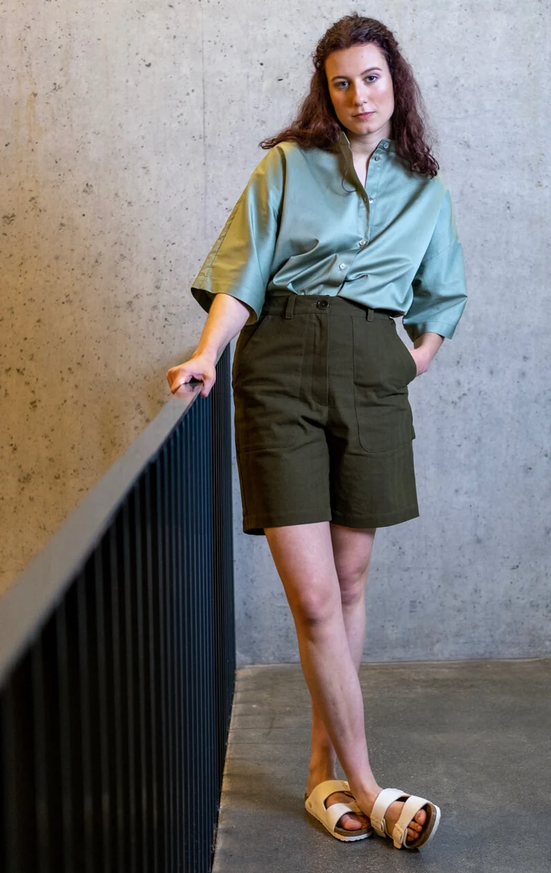 No70 Shorts mit Arbeitertaschen