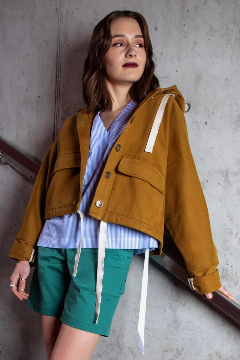 No70 Shorts mit Arbeitertaschen