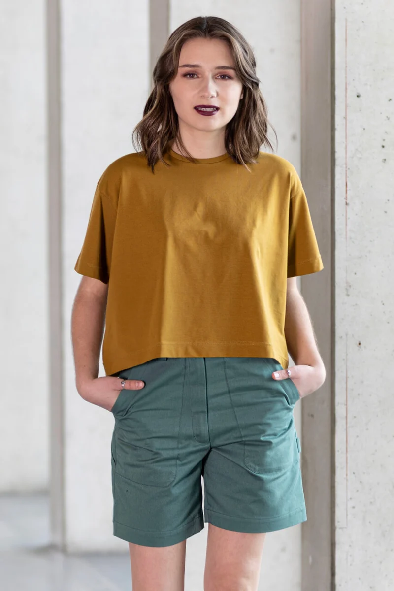 No70 Shorts mit Arbeitertaschen