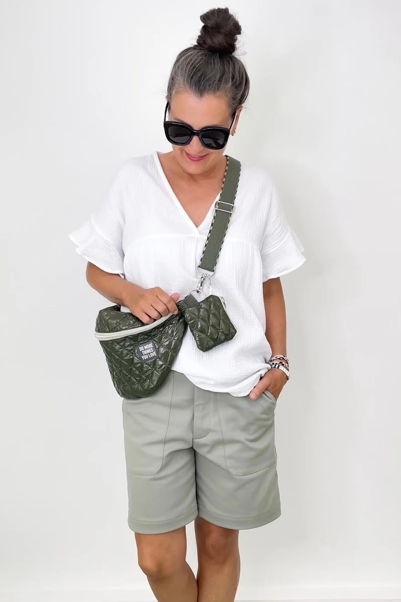 No70 Shorts mit Arbeitertaschen