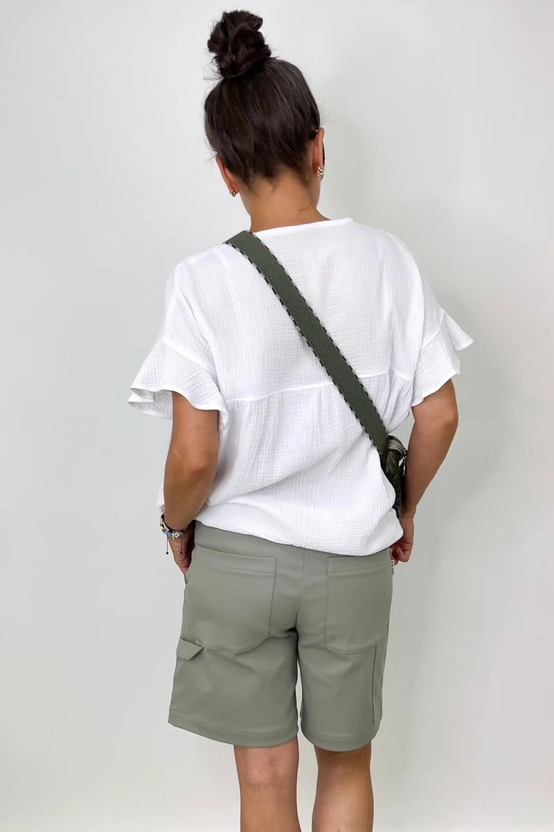 No70 Shorts mit Arbeitertaschen
