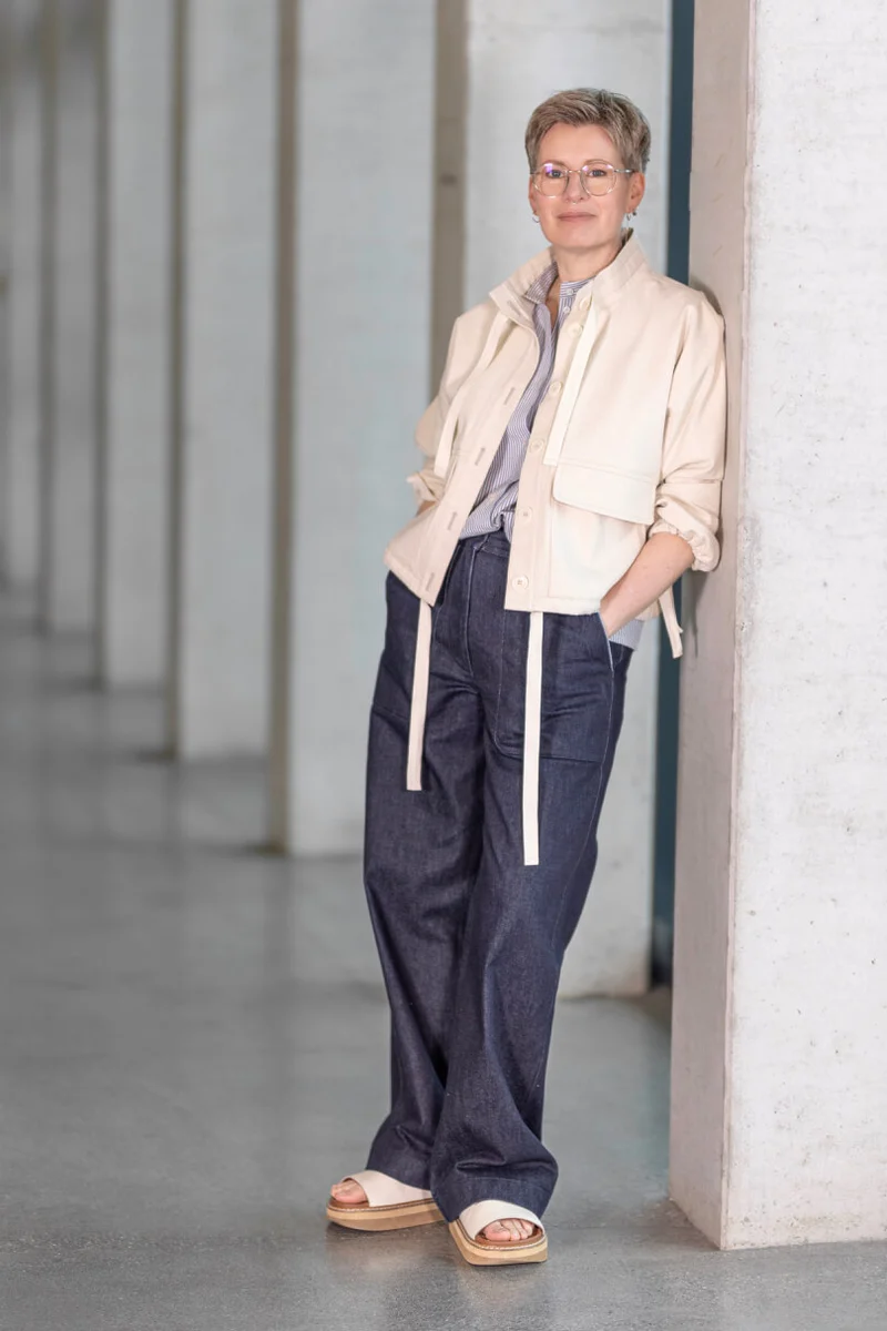 No69a Kragen zu Jacke mit T-Ärmel