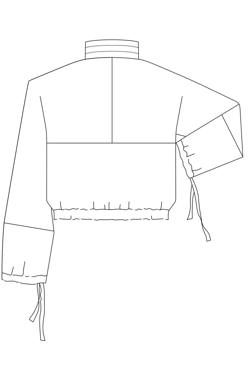 No69a Kragen zu Jacke mit T-Ärmel