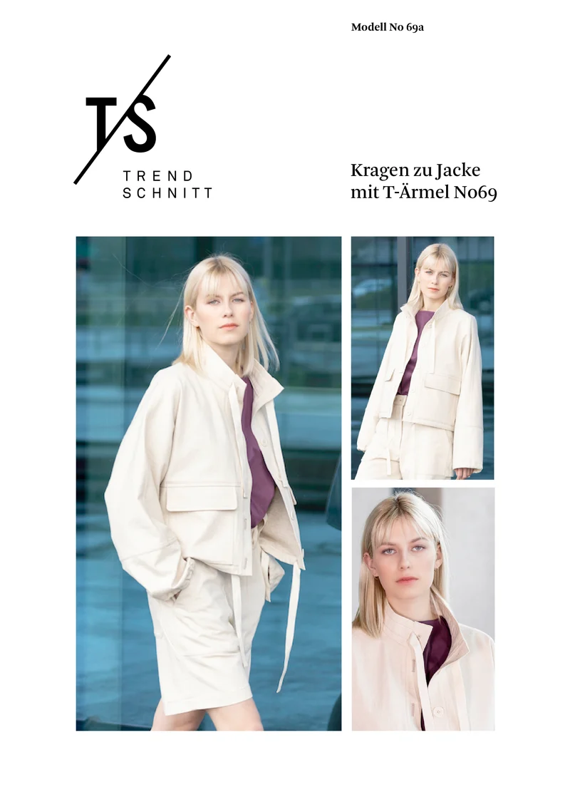 No69a Kragen zu Jacke mit T-Ärmel