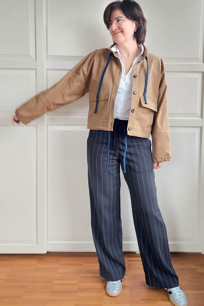 No69a Kragen zu Jacke mit T-Ärmel