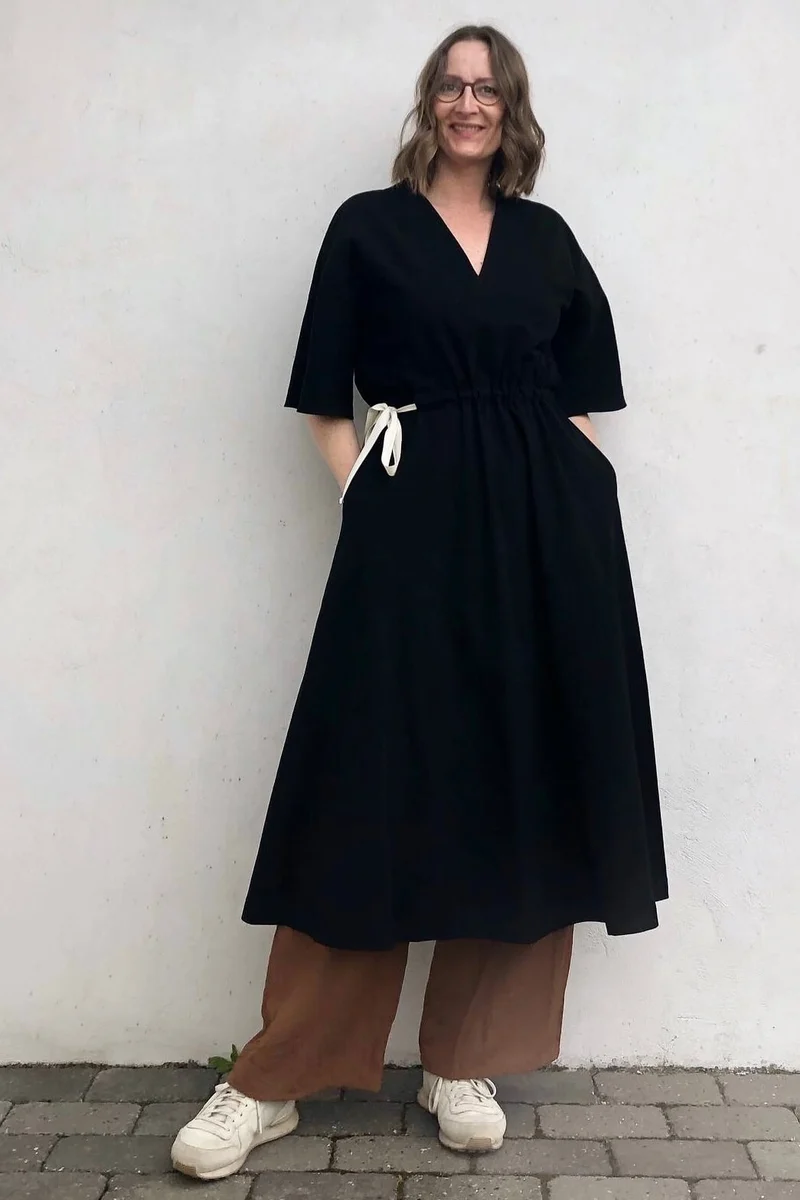 No68 Kleid mit T-Ärmel und Tunnel