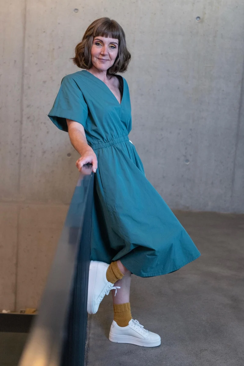 No68 Kleid mit T-Ärmel und Tunnel