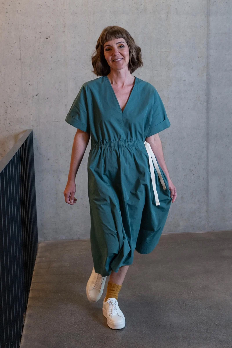 No68 Kleid mit T-Ärmel und Tunnel