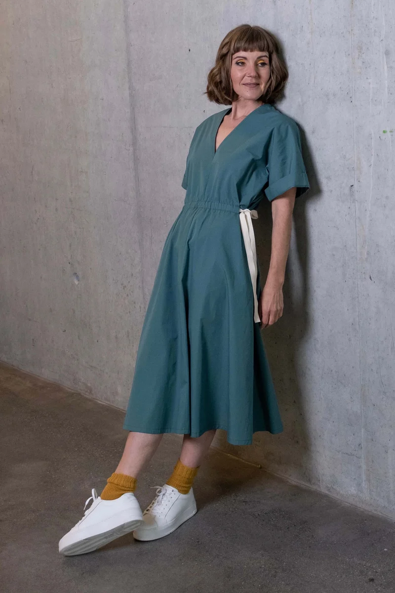 No68 Kleid mit T-Ärmel und Tunnel