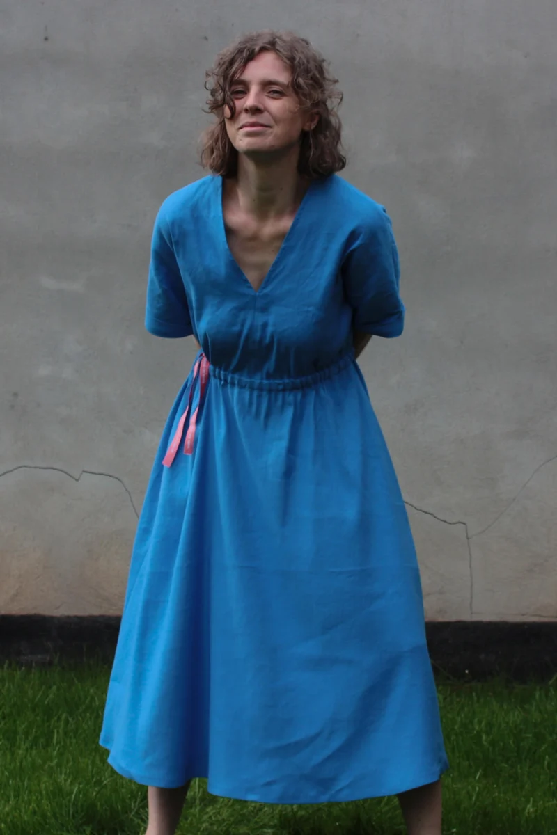 No68 Kleid mit T-Ärmel und Tunnel