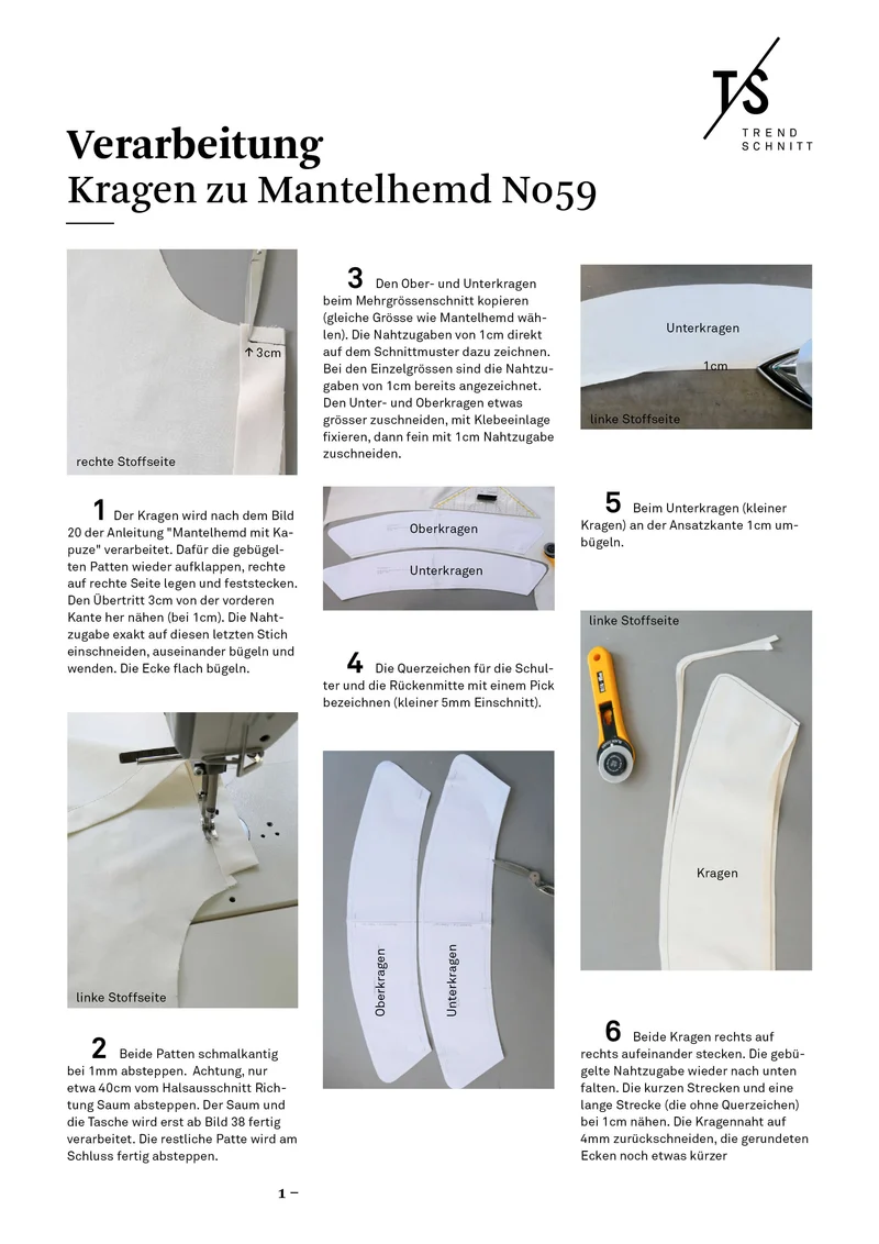 No59a Kragen zu Mantelhemd