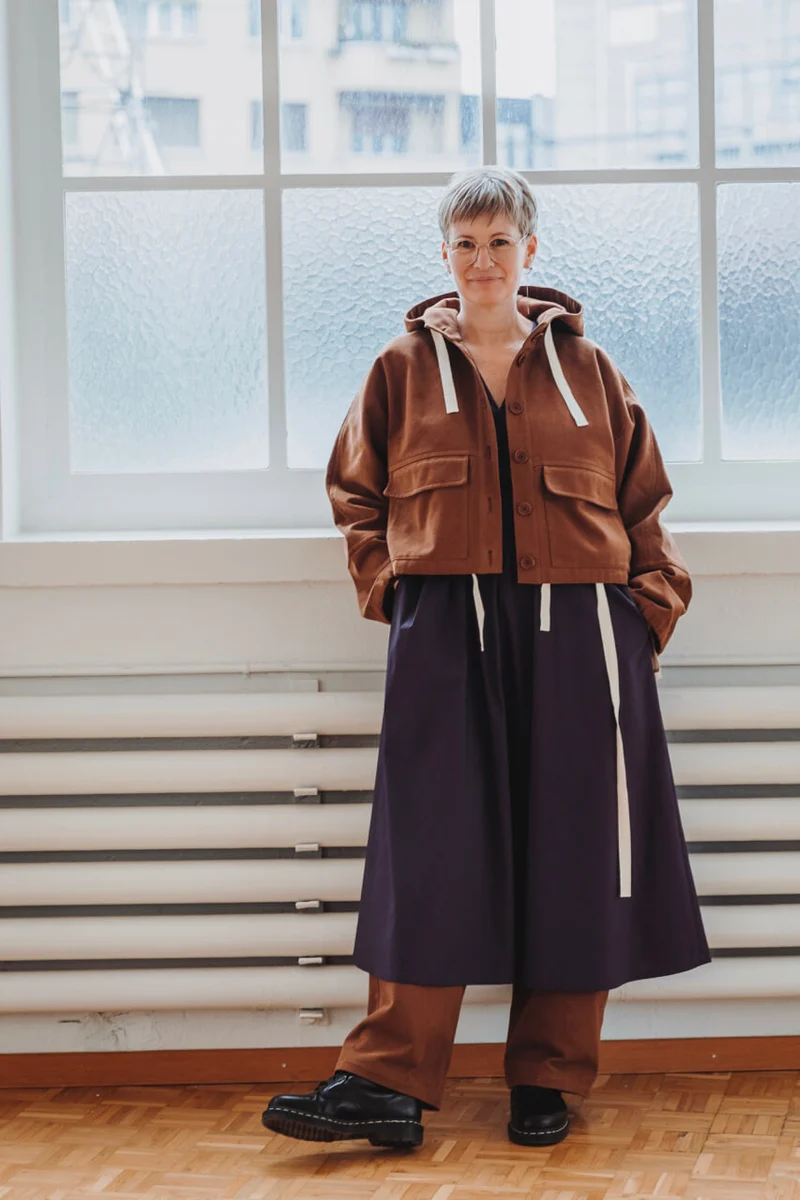 No69 Jacke mit T-Ärmel und Kapuze