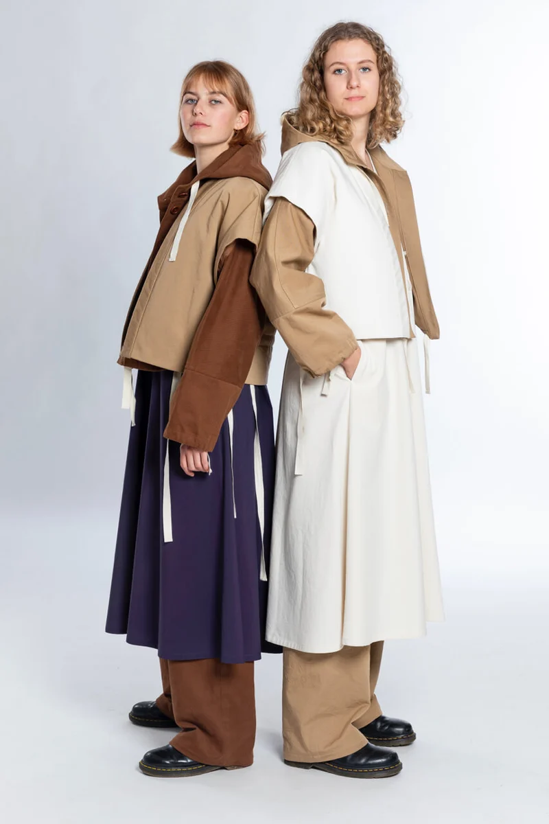 No69 Jacke mit T-Ärmel und Kapuze