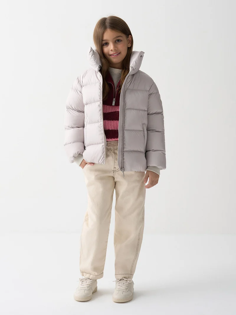 Daunenjacke Beige