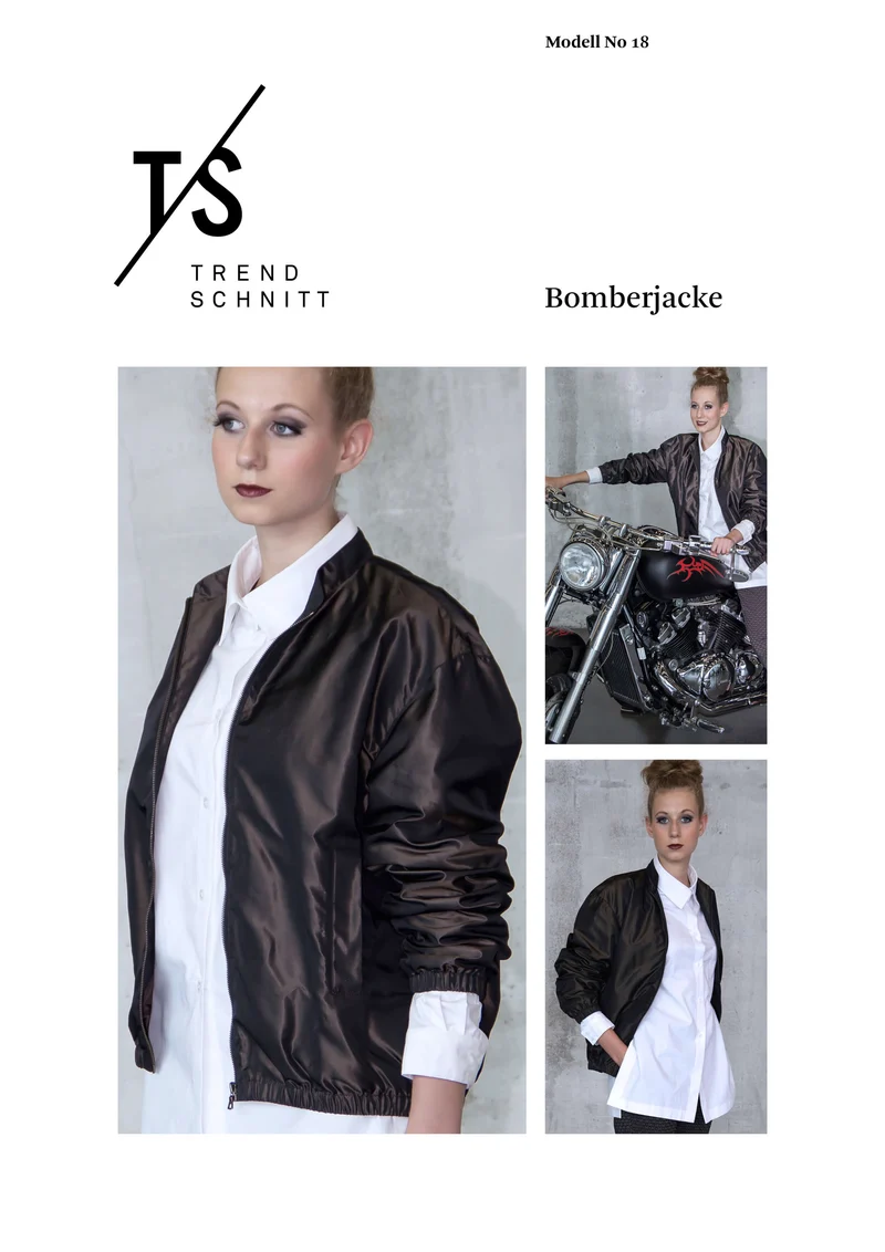 No18 Schnittmuster Bomberjacke
