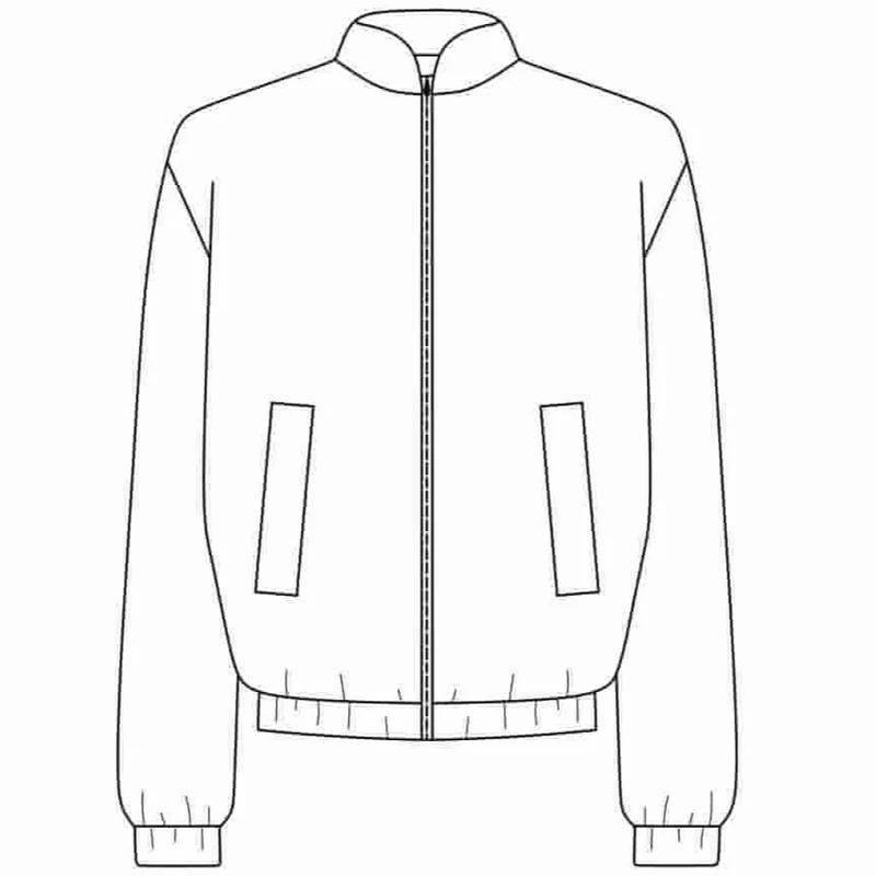 No18 Schnittmuster Bomberjacke