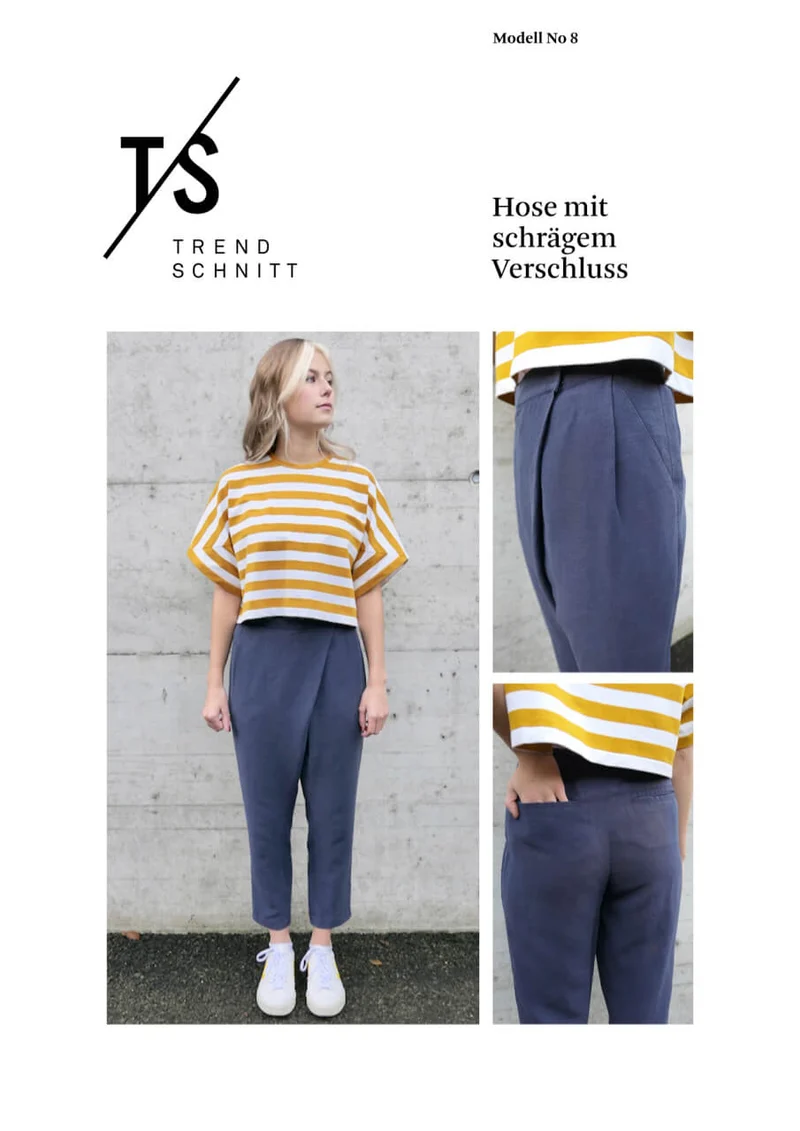 No8 Hose mit schrägem Verschluss