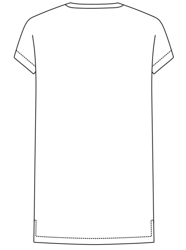 No6 Raglanshirt mit Seitenschlitz