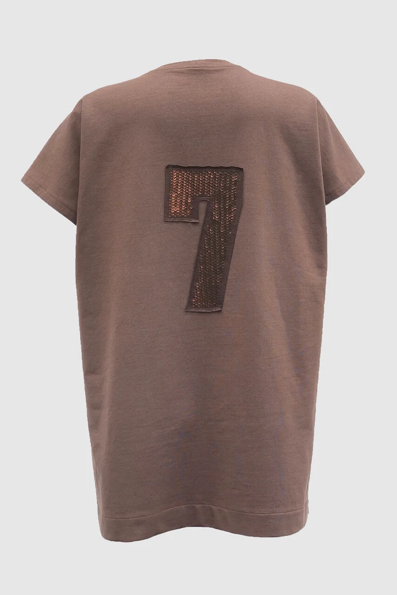 No6 Raglanshirt mit Seitenschlitz