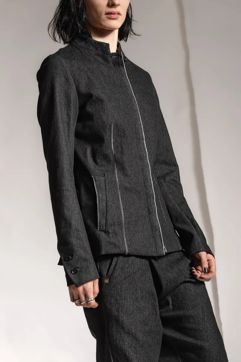 eigensinnig wien | Sontag | Designer Jeansjacke für Damen in Grau