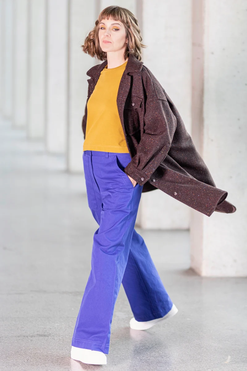 No65 weite Hose mit Taschen