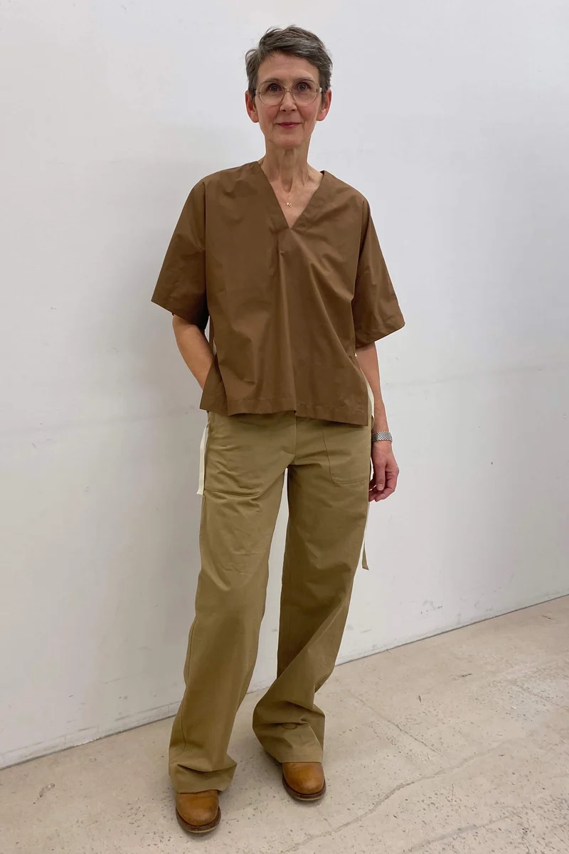 No65 weite Hose mit Taschen