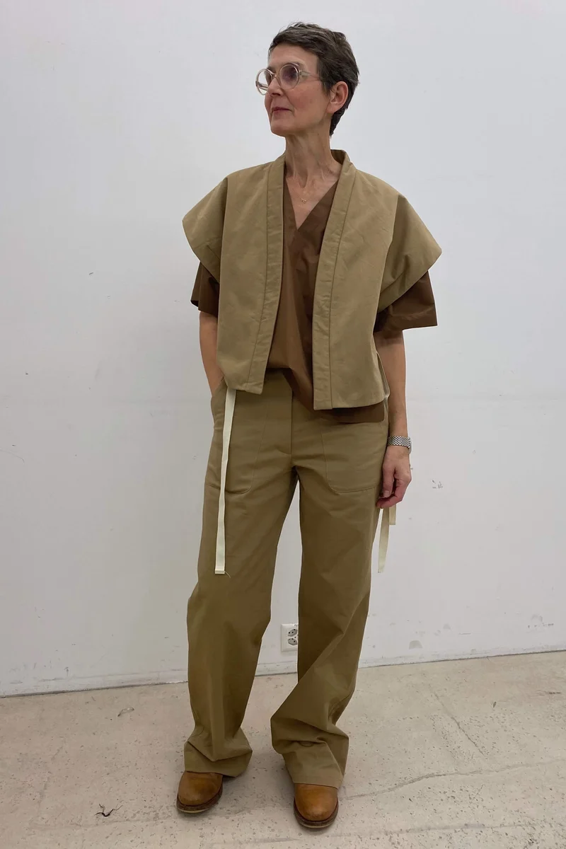 No65 weite Hose mit Taschen