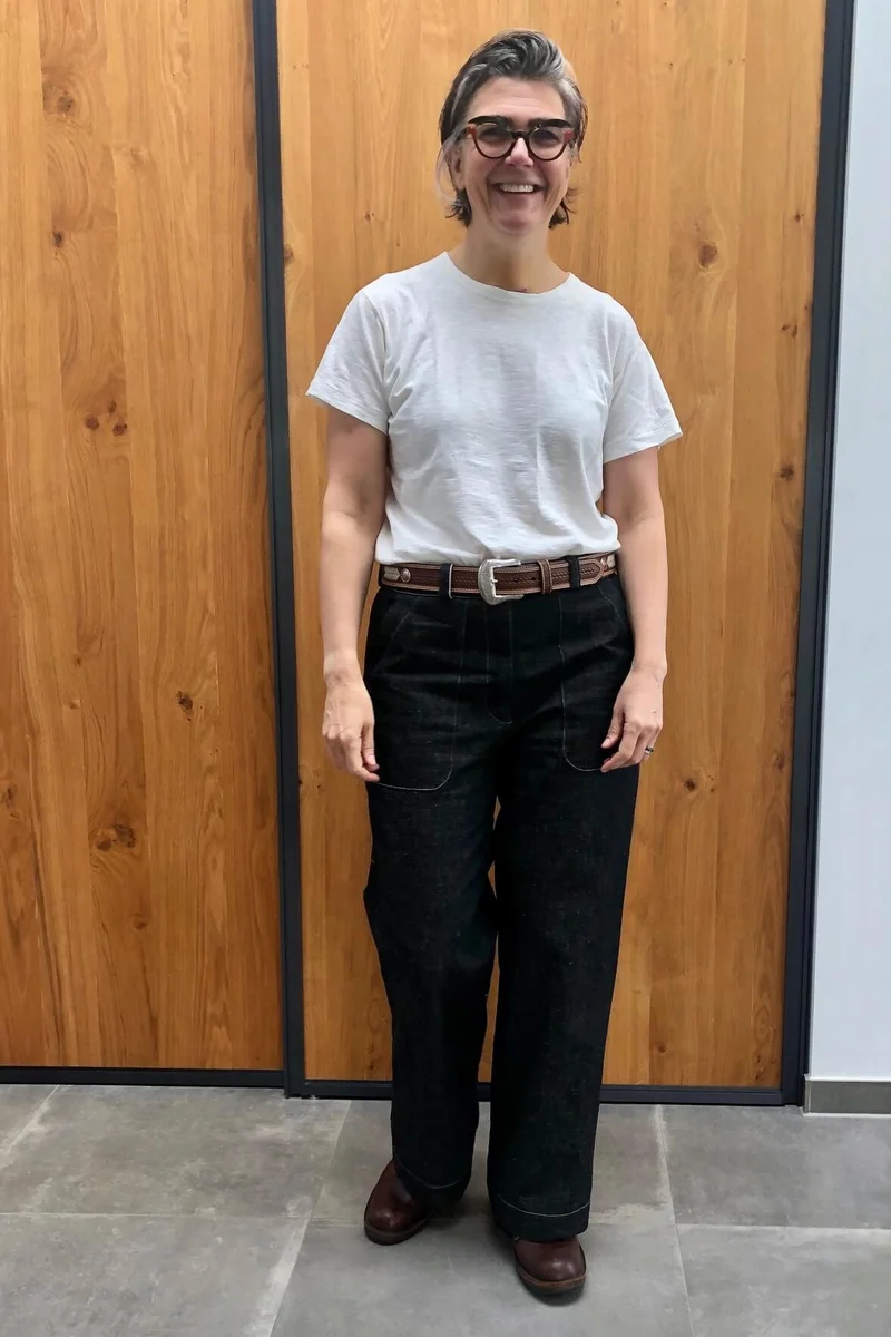 No65 weite Hose mit Taschen