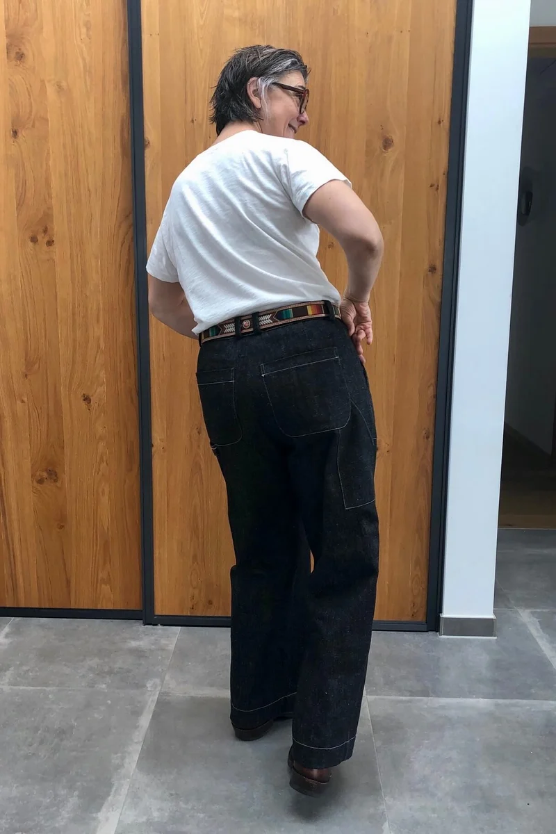 No65 weite Hose mit Taschen
