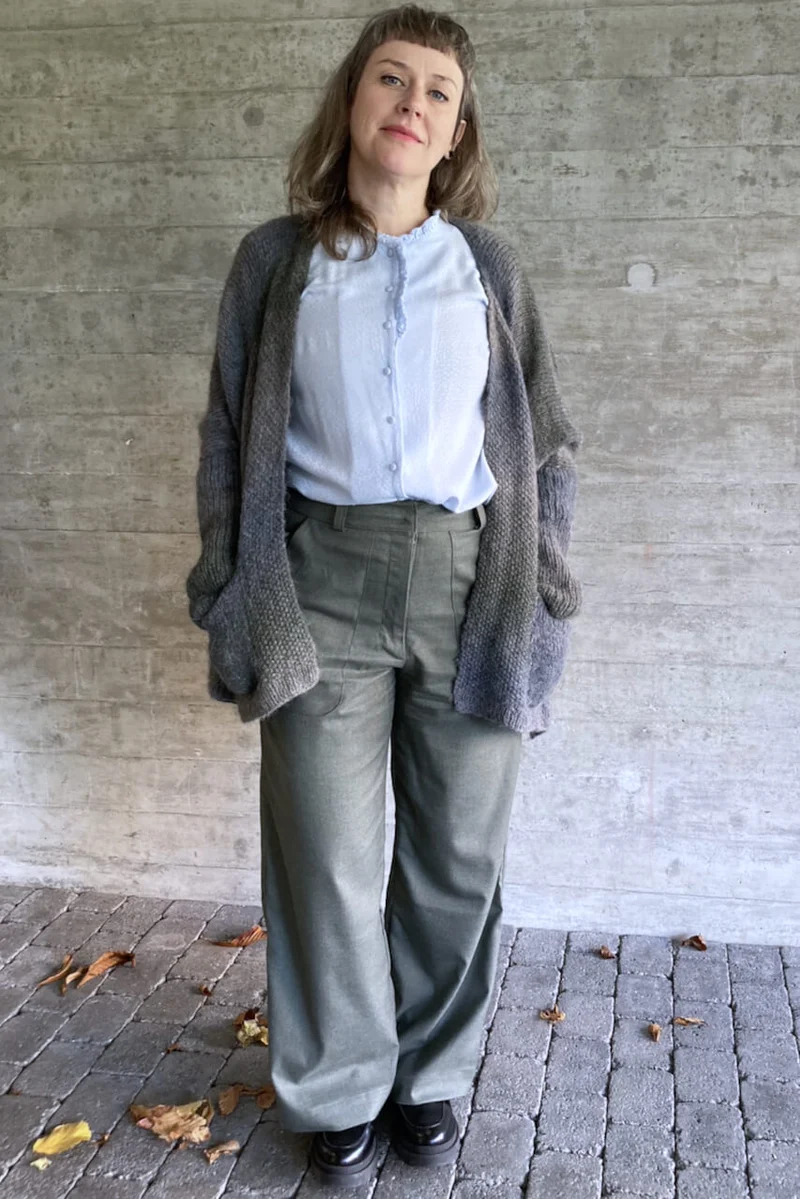 No65 weite Hose mit Taschen