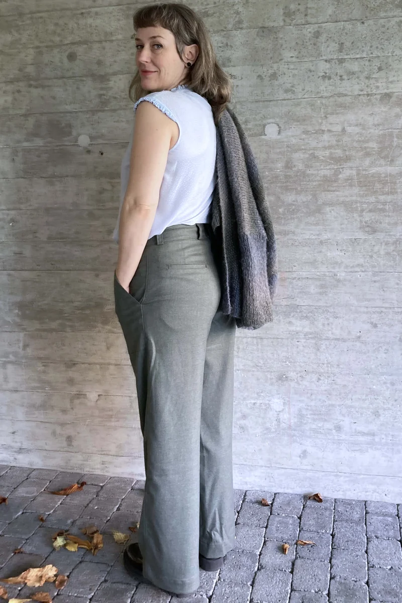 No65 weite Hose mit Taschen