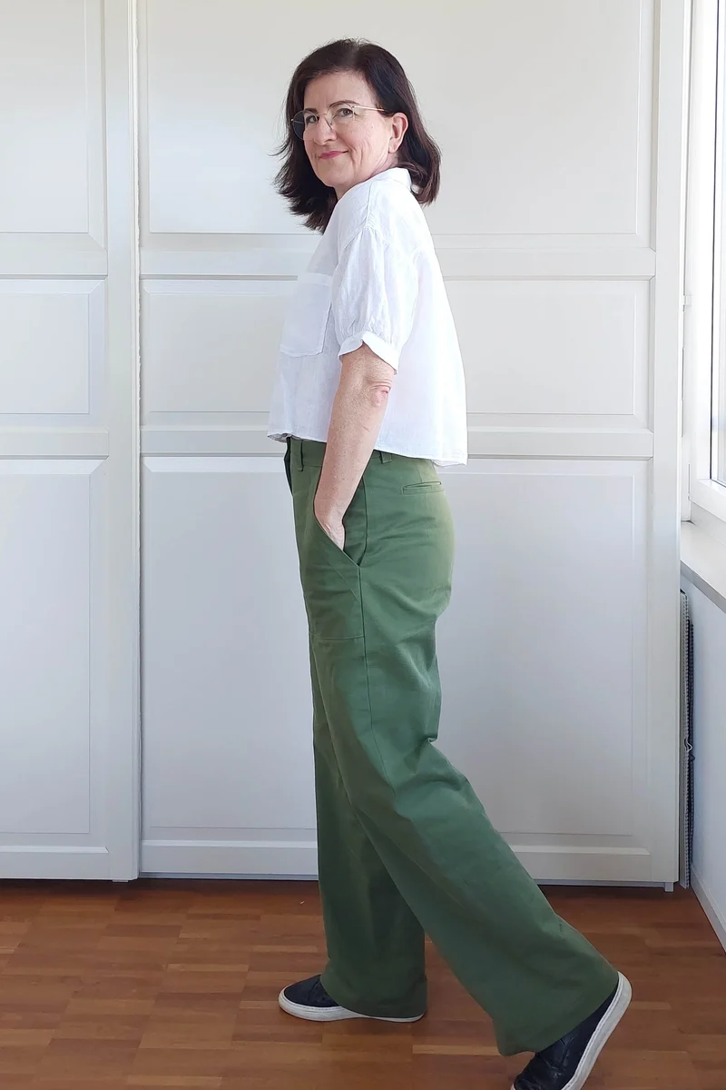 No65 weite Hose mit Taschen