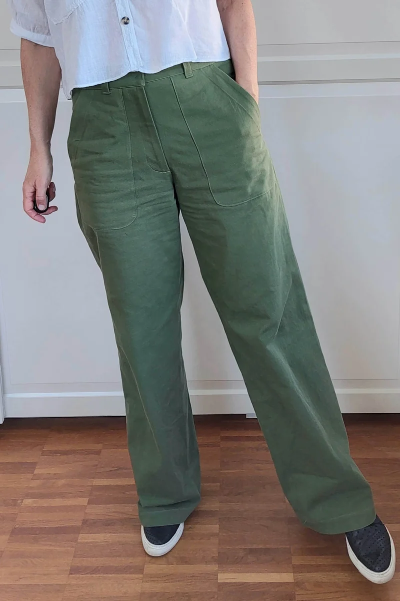 No65 weite Hose mit Taschen