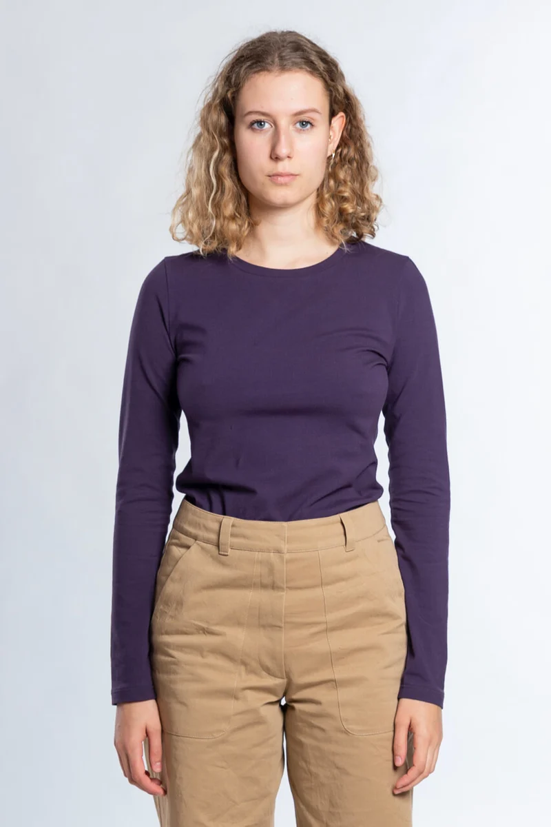 No64 Basic T-Shirt Bovin schmal