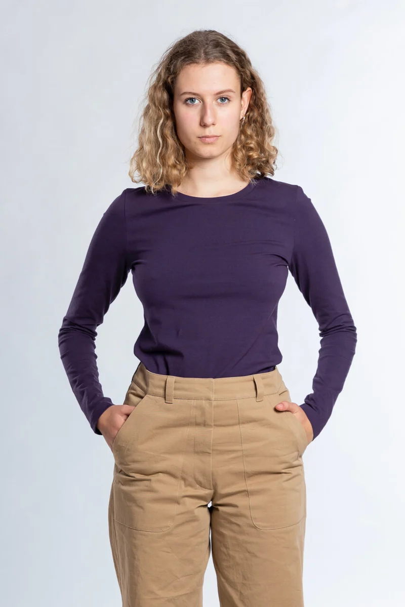 No64 Basic T-Shirt Bovin schmal
