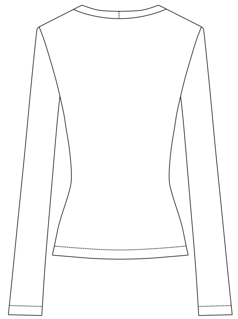 No64 Basic T-Shirt Bovin schmal