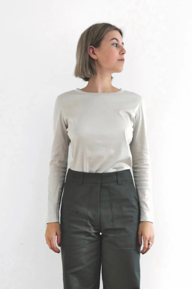 No64 Basic T-Shirt Bovin schmal