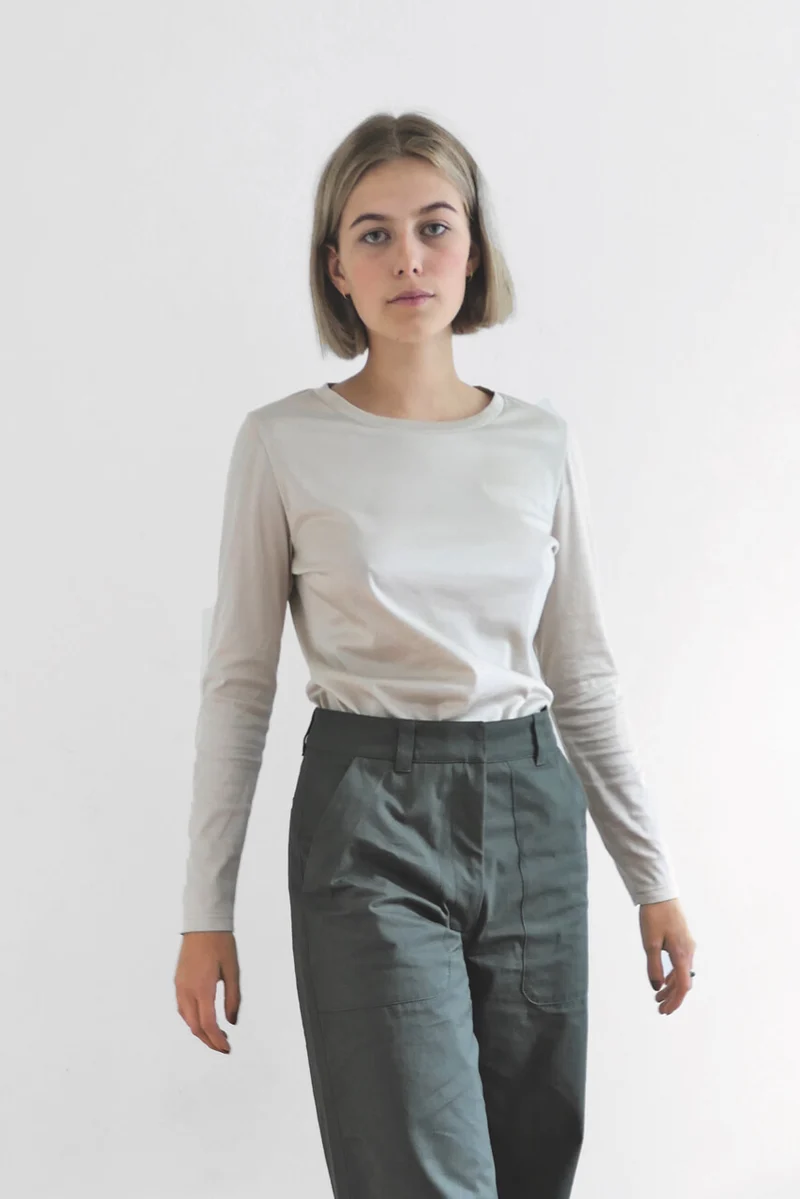 No64 Basic T-Shirt Bovin schmal