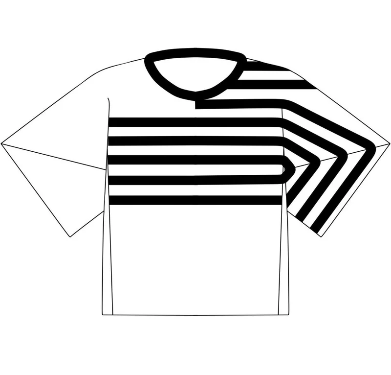 No63 T-Shirt mit Streifen