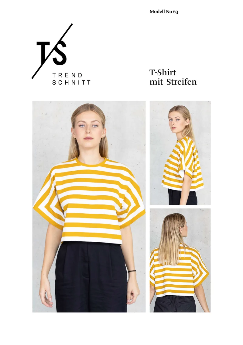 No63 T-Shirt mit Streifen